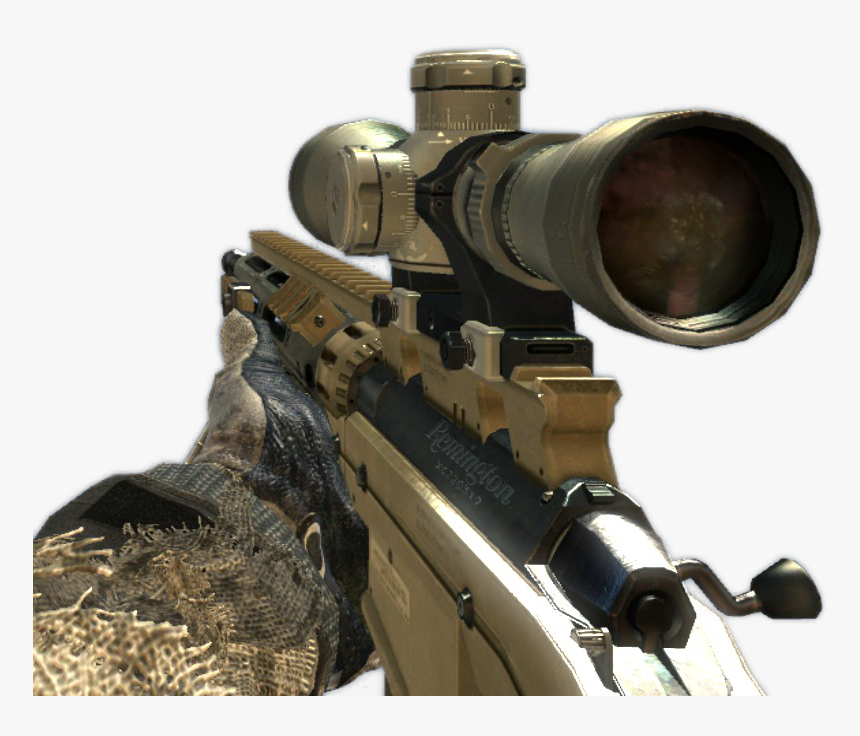 Transparent Black Ops 3 Gun Png - Msr Mw3, Png Download, Free Download