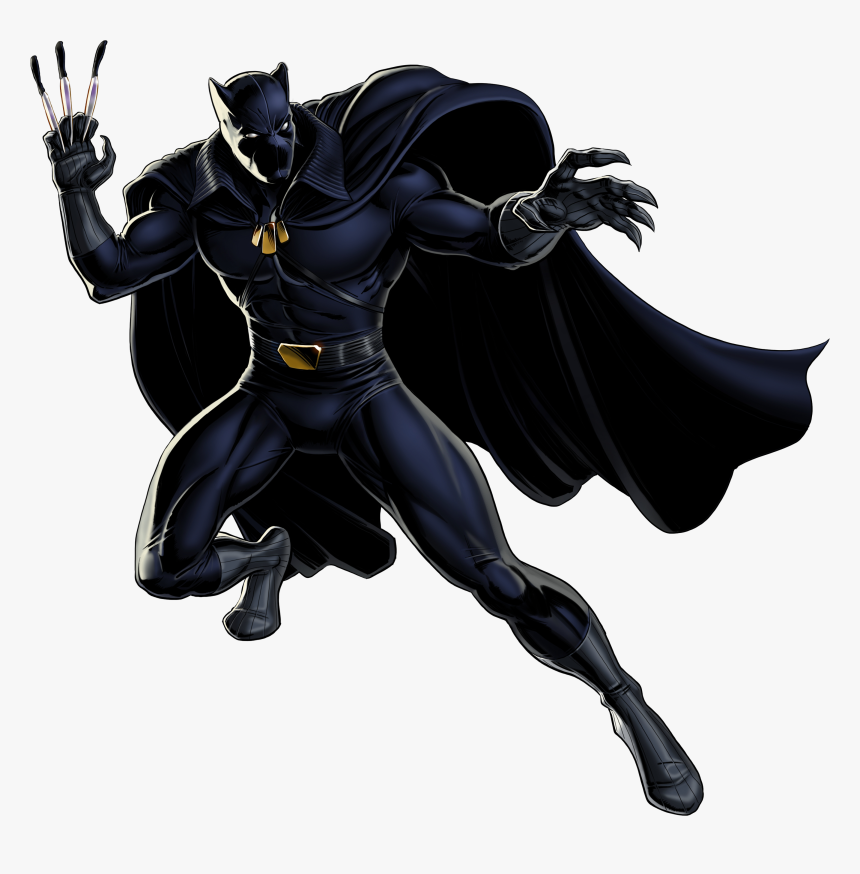 Marvel Black Panther Png - Avengers Black Panther Cartoon, Transparent Png, Free Download