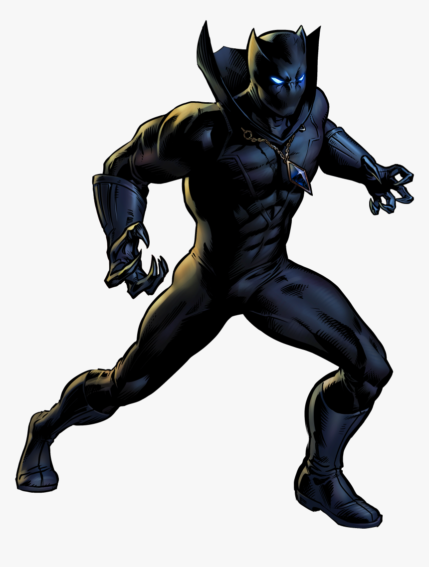 Black Panther Superhero Comic Book Marvel Comics Clip - Marvel Black Panther Clipart, HD Png Download, Free Download