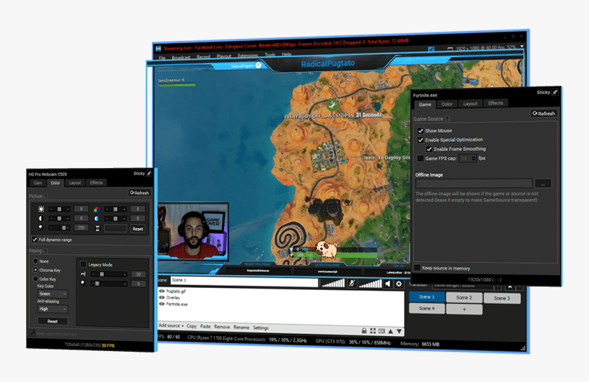 Xsplit Broadcaster, HD Png Download, Free Download