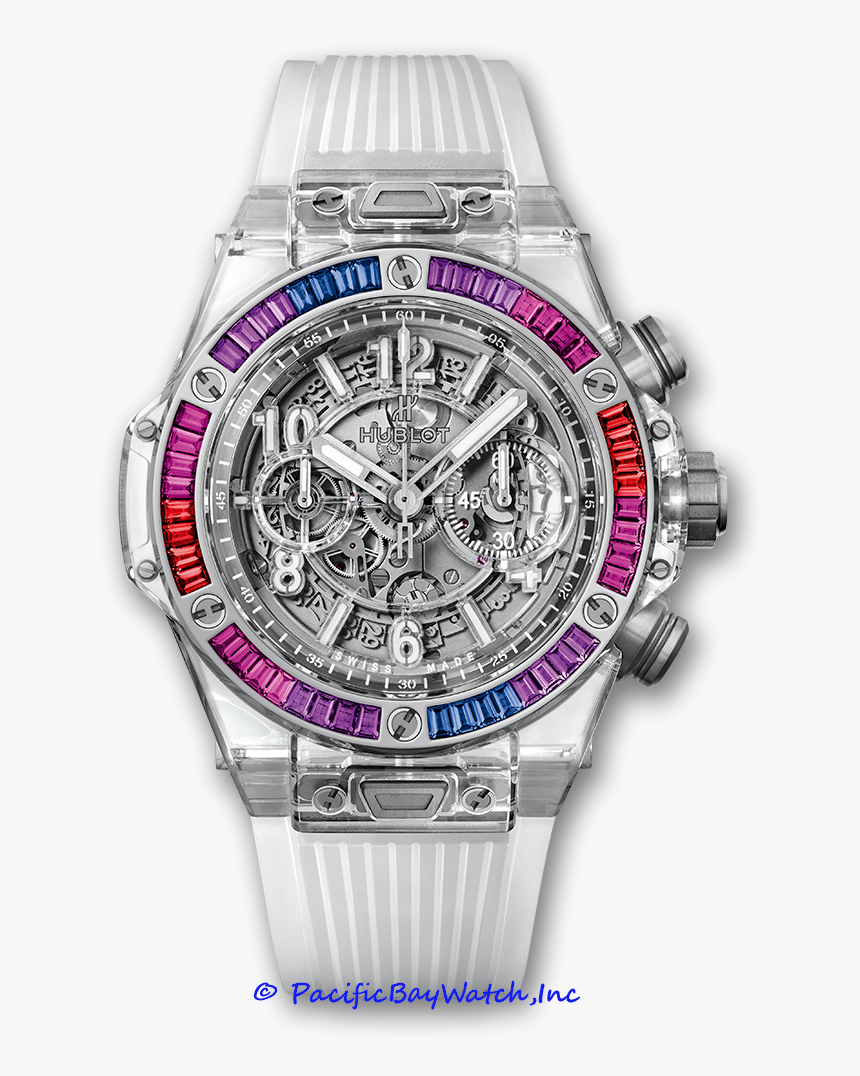 Transparent Hublot Logo Png - Hublot Big Bang Rainbow Sapphire, Png Download, Free Download