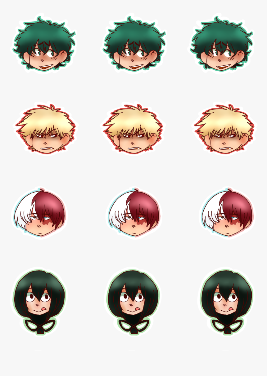 Set1 Original - My Hero Academia Stickers, HD Png Download, Free Download