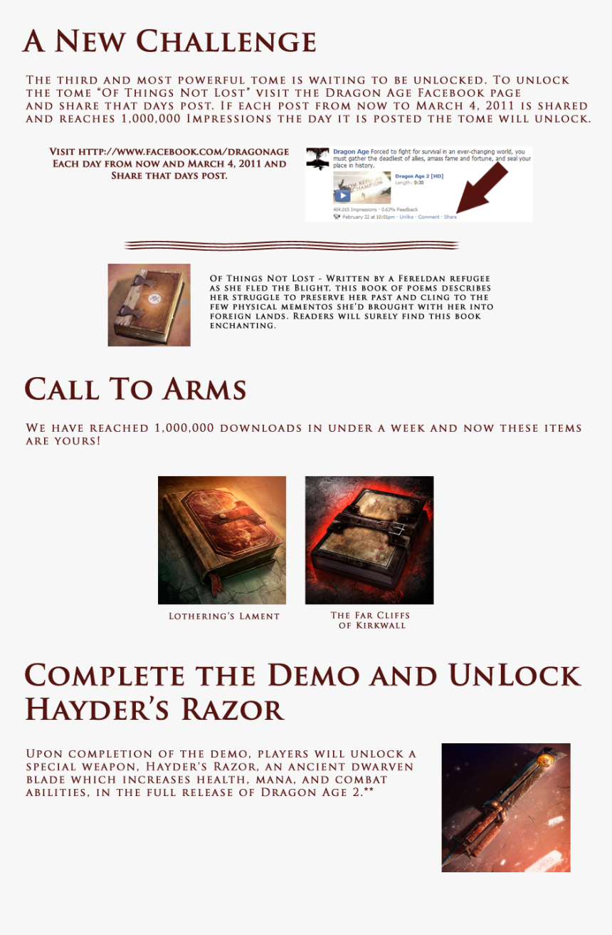 Dragon Age 2 Hayder's Razor, HD Png Download, Free Download