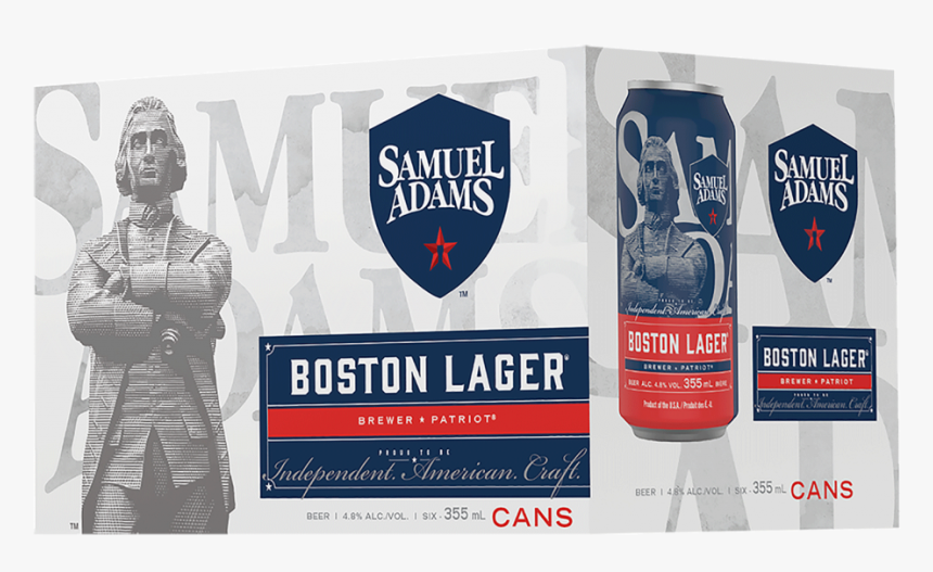 Samuel Adams Boston Lager 6 X 355 Ml - Samuel Adams, HD Png Download, Free Download