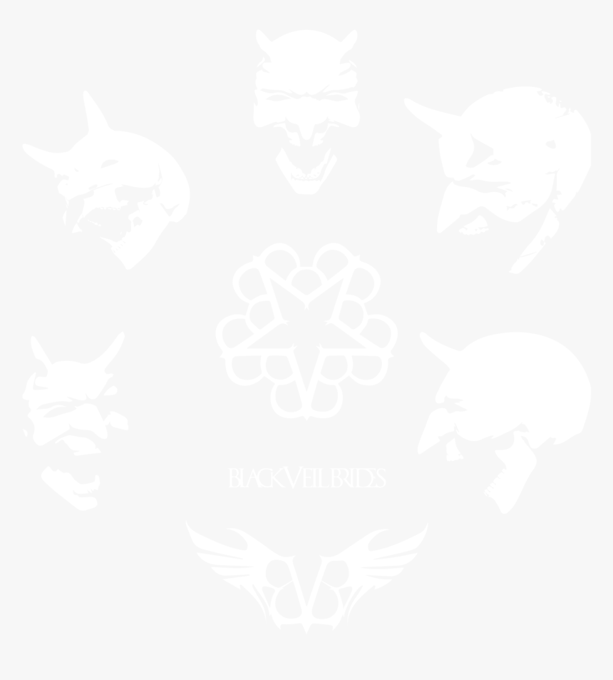 Black Veil Brides Logo Compilation Png By - Johns Hopkins White Logo, Transparent Png, Free Download