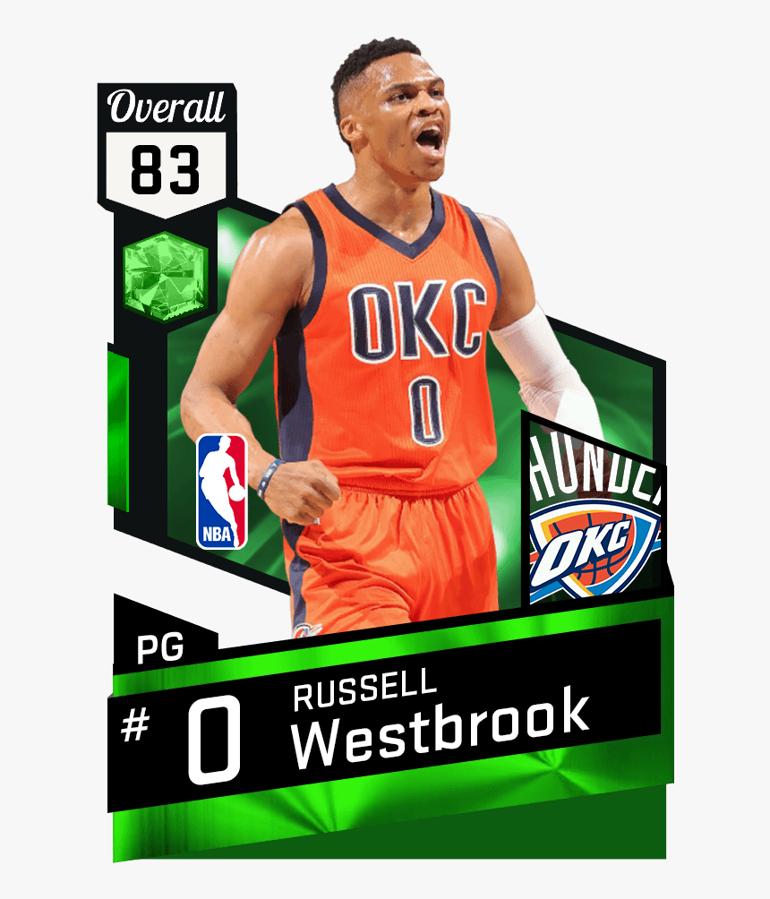 Russell Westbrook Nba 2k17 , Png Download - Manute Bol Team 2k17, Transparent Png, Free Download