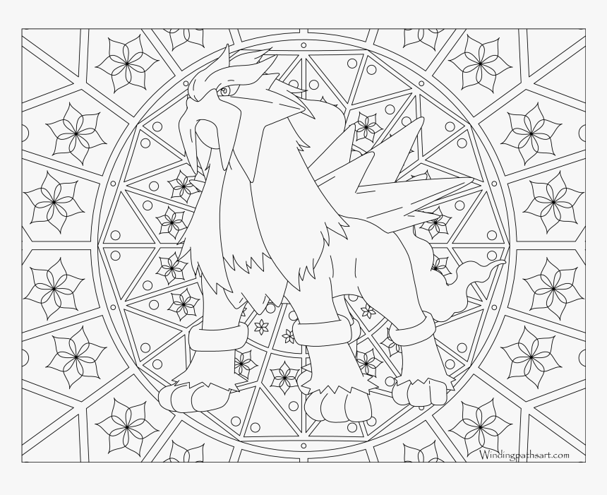 Pokemon Adult Coloring Pages , Png Download - Pokemon Mandala Coloring Pages, Transparent Png, Free Download