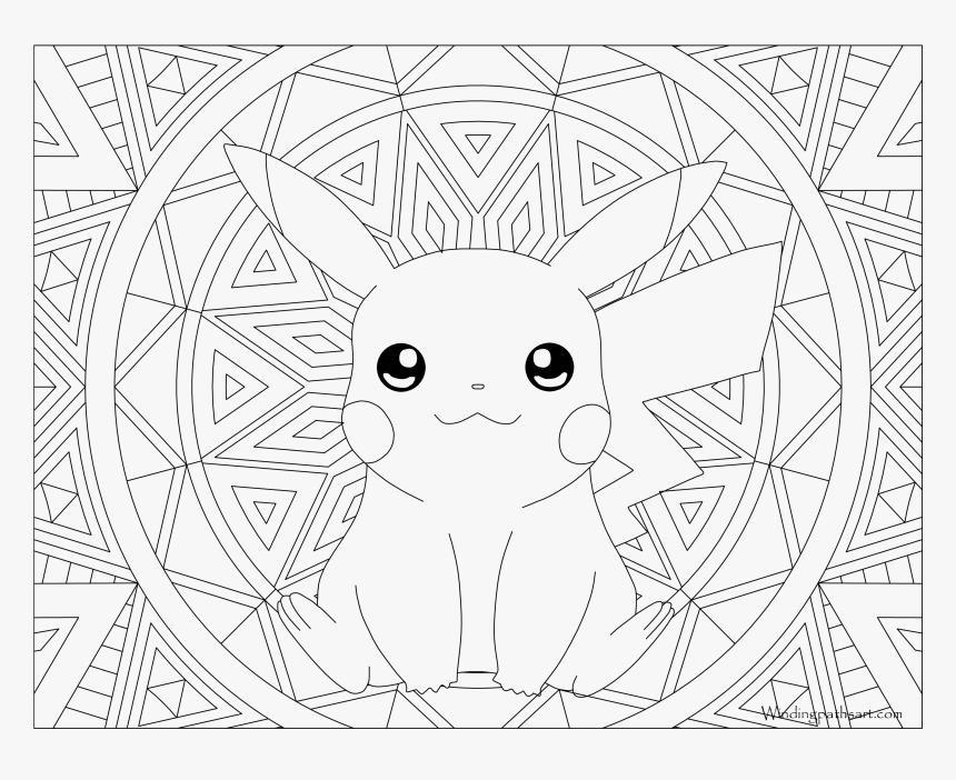 Pikachu Coloring Pages, HD Png Download, Free Download