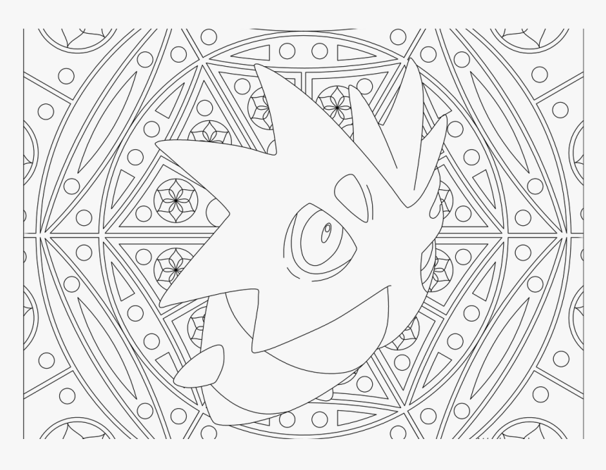 Adult Pokemon Coloring Page Pupitar - Adult Coloring Pages Pokemon, HD Png Download, Free Download