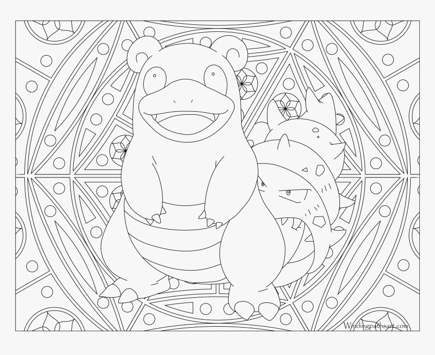 Transparent Slowbro Png - Adult Coloring Pages Pokemon, Png Download, Free Download