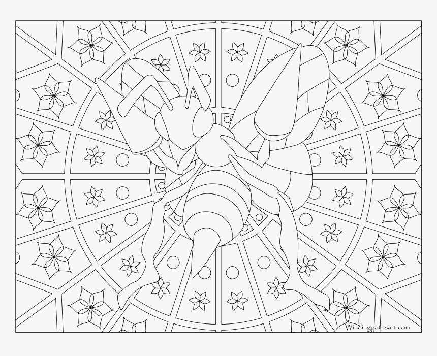 Pokemon Adult Coloring Pages , Png Download - Pokemon Mandala Coloring Pages, Transparent Png, Free Download