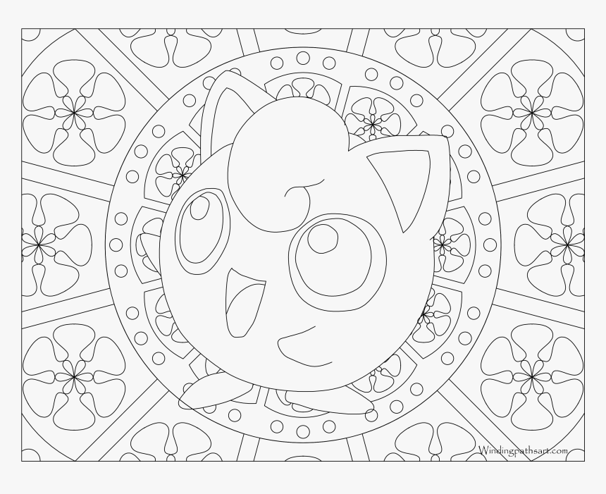 #039 Jigglypuff Pokemon Coloring Page - Pokemon Coloring Pages Adult Nidoran, HD Png Download, Free Download