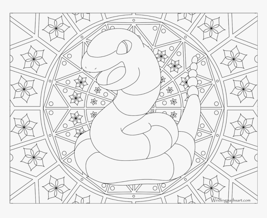 Adult Pokemon Coloring Page Ekans - Transparent Png Colouring Pages, Png Download, Free Download