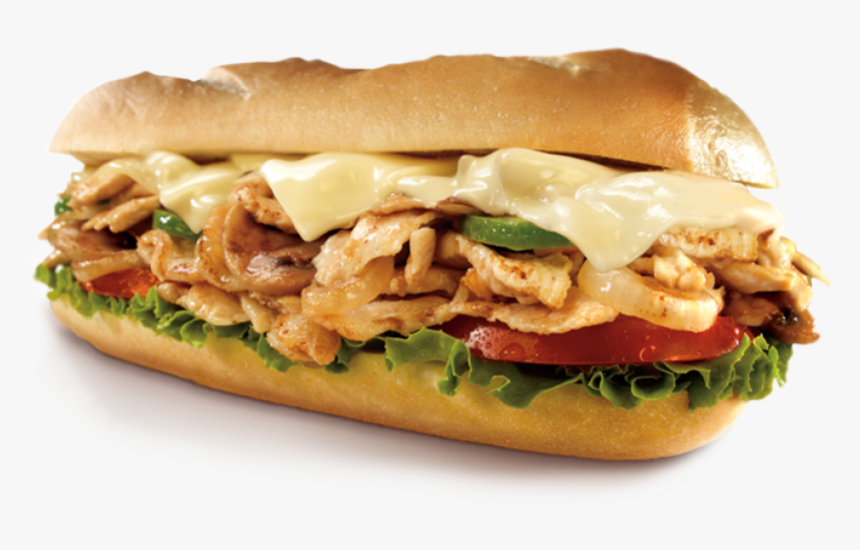 Submarine Sandwich Cheesesteak Chicken Sandwich Barbecue - Chicken Sub Sandwich Png, Transparent Png, Free Download