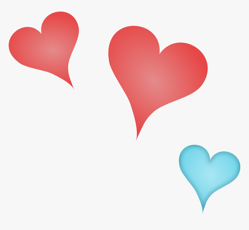 Three Hearts Svg Clip Arts - Little Hearts Png, Transparent Png, Free Download