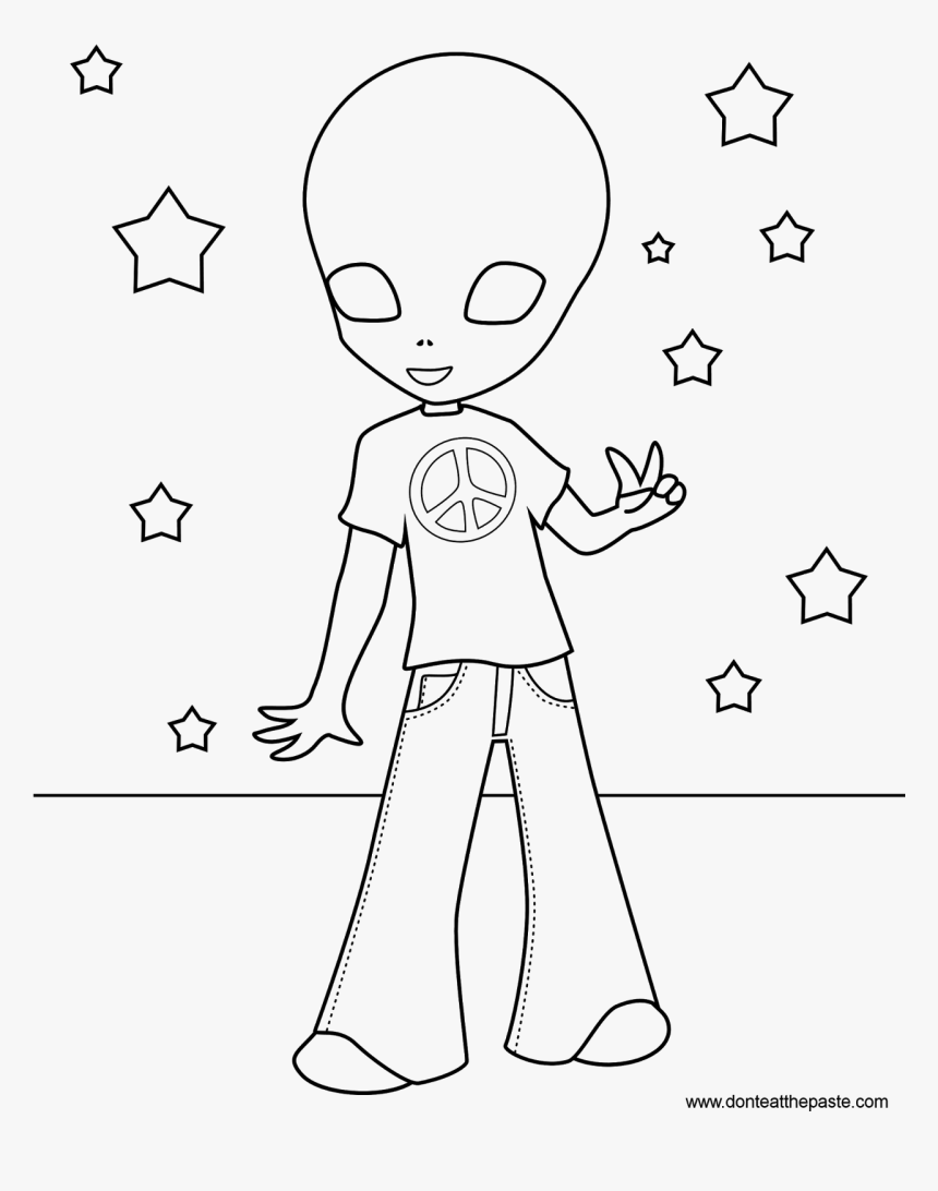 Wanted Transparent Coloring Page   Fun Hippie Coloring Pages, HD ...