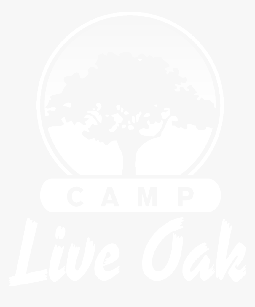 Camp Live Oak Logo White - Tree, HD Png Download, Free Download