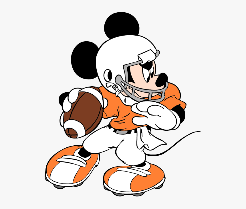 Disney Football Clip Art - American Football Mickey Mouse, HD Png Download, Free Download