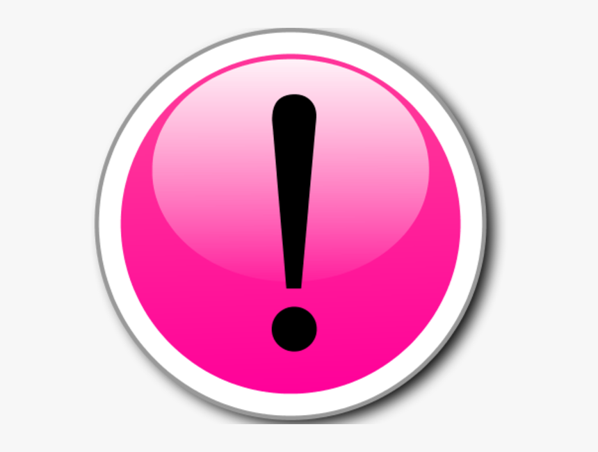 Exclamation Point Exclamation Mark Alert In A Glossy - Circle, HD Png Download, Free Download