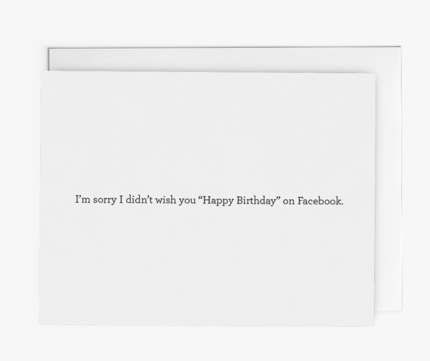 Sorry I Didn"t Wish You Happy Birthday On Facebook - Envelope, HD Png Download, Free Download