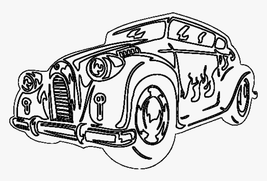 Print Amp Download - Coloring Pages Of Cool Cars, HD Png Download, Free Download