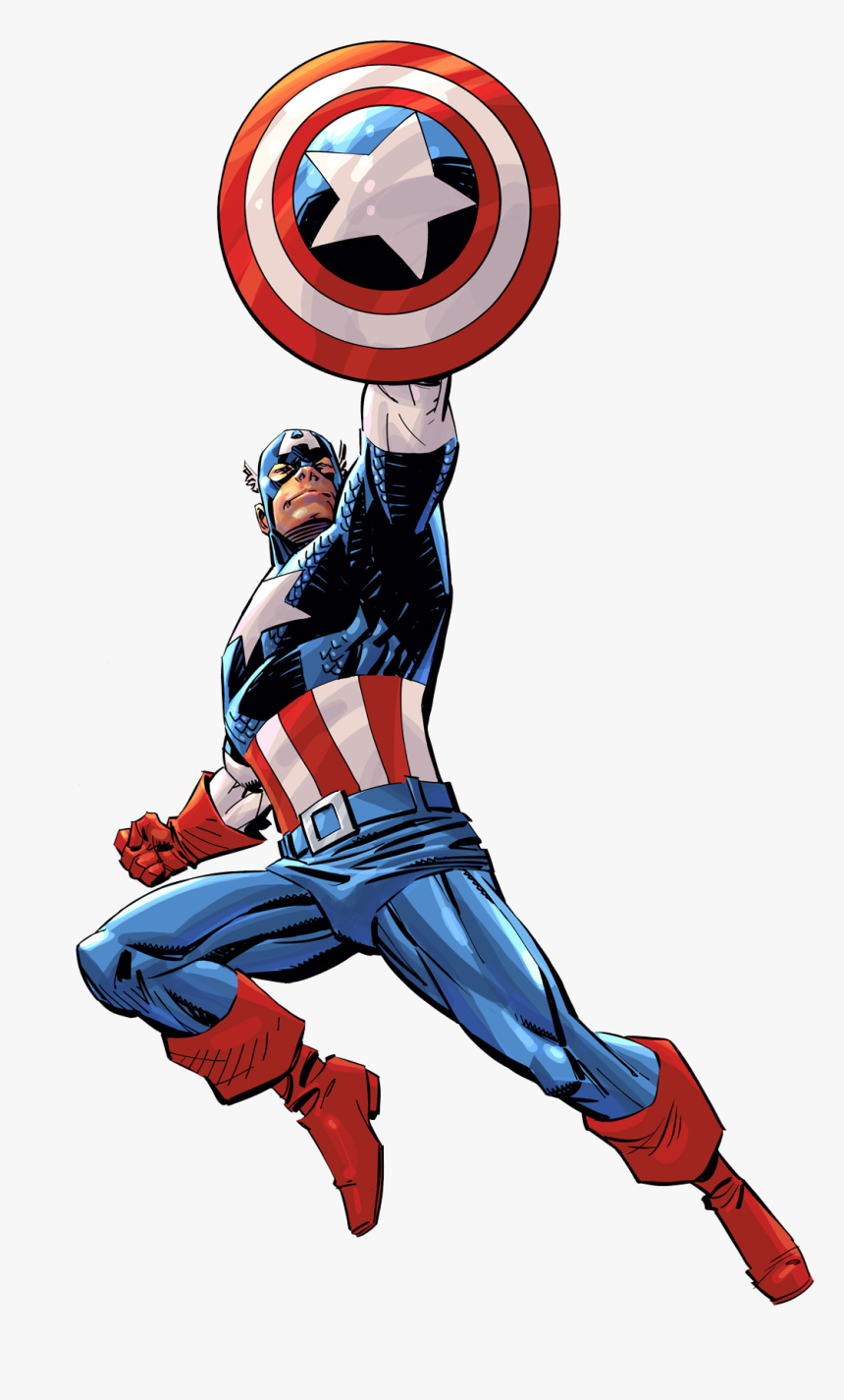 America Deadpool Danvers Comics Carol Captain Marvel - Captain America Cartoon Transparent Background, HD Png Download, Free Download