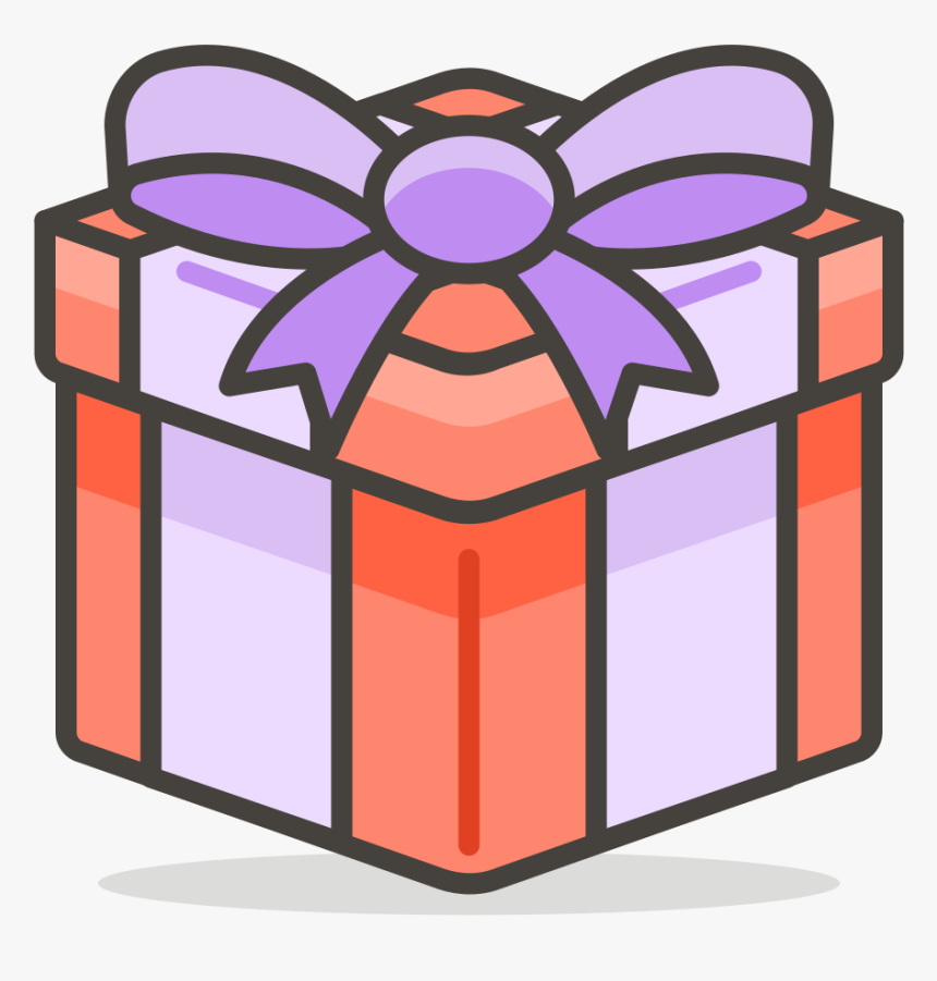 665 Wrapped Gift - Gift Emoji, HD Png Download, Free Download