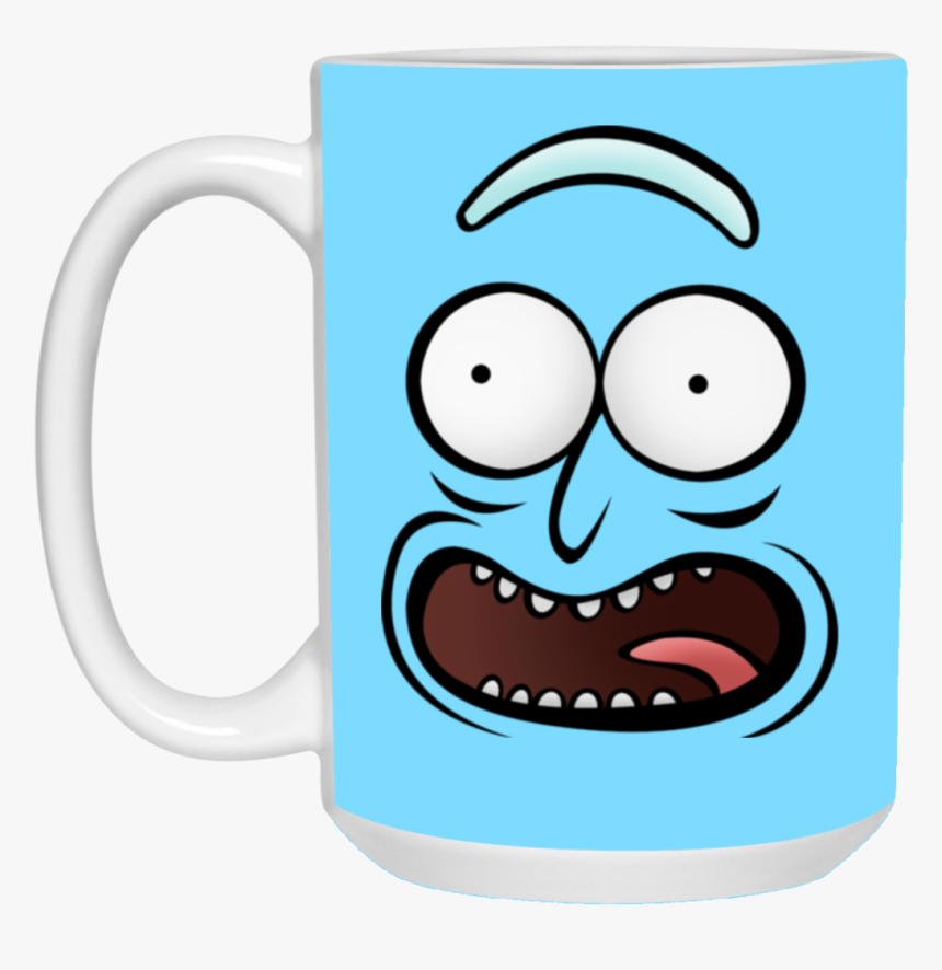 Rickz Pickles Funny Face Emoji Rick Mug Cup Gift - Portable Network Graphics, HD Png Download, Free Download