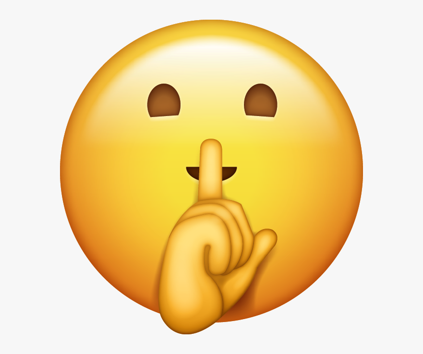 Shh Emoji Png, Transparent Png, Free Download