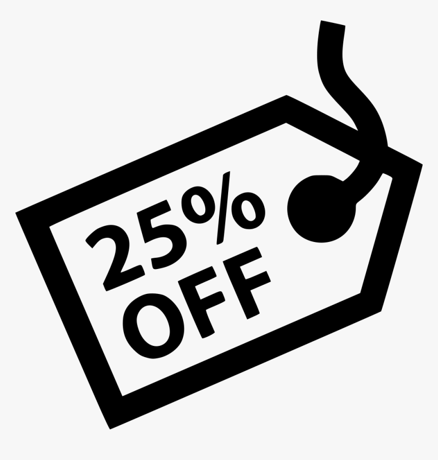 Twenty Five Percent Shop - 25 Off Icon Png, Transparent Png, Free Download