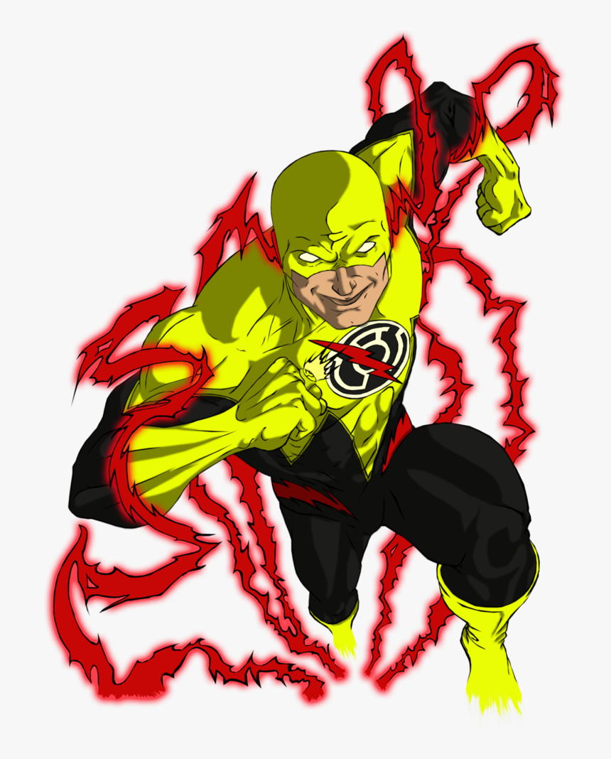 Transparent Reverse Flash Png - Yellow Lantern Reverse Flash, Png Download, Free Download