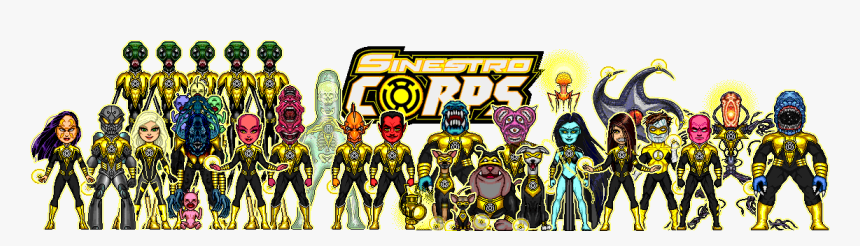 Sinestrolanterncorps Richb - Sinestro Corps Microheroes, HD Png Download, Free Download