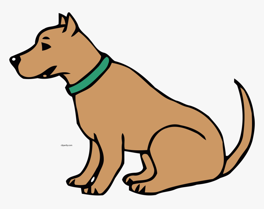Burlywood Color Dog Clipart Sitting Dog Clip Art, HD Png