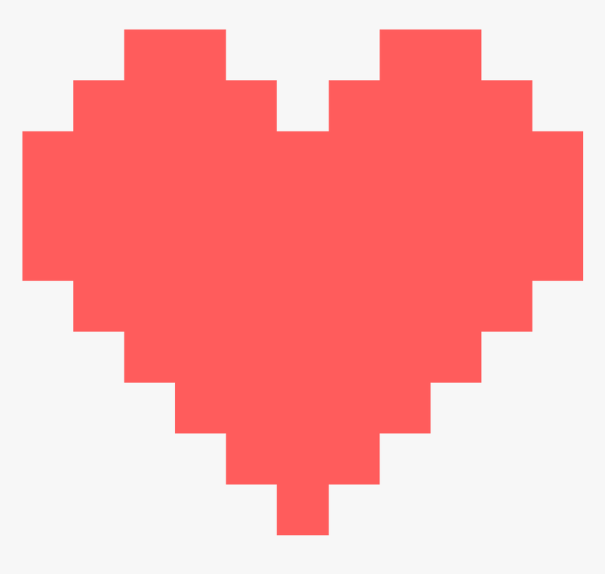 Pixel Heart Png Free Download - 8 Bit Heart Png, Transparent Png, Free Download