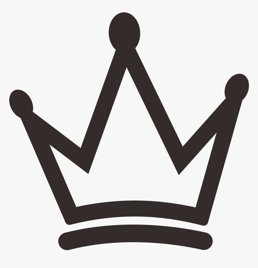 Crown Black And White Png - Black And White Crown, Transparent Png, Free Download