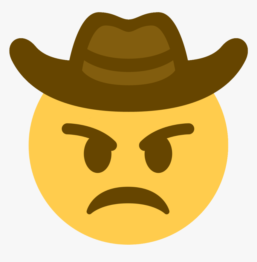 Yeehangry Discord Emoji Png Angry Emoji Discord - Sad Cowboy Emoji Png, Transparent Png, Free Download