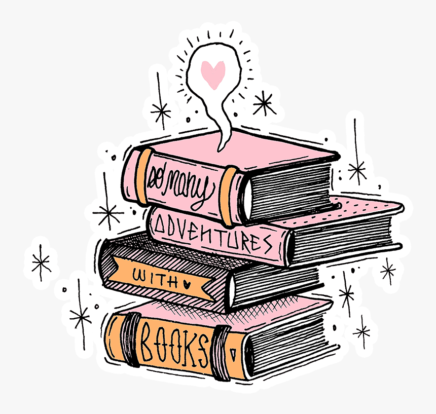 Books Tumblr Pink Cute Freetoedit - Books Png, Transparent Png, Free Download