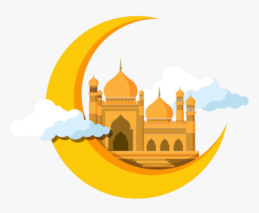 Mosque Clipart Moon Png - Vector Ramadan Icon Png, Transparent Png, Free Download