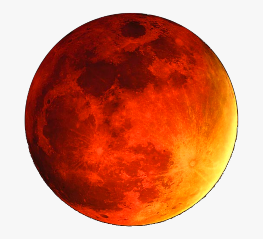 Transparent Glowing Moon Png - Red Full Moon Transparent, Png Download, Free Download