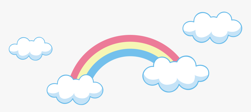 Cloud Euclidean Rainbow Element - Graphic Design, HD Png Download, Free Download