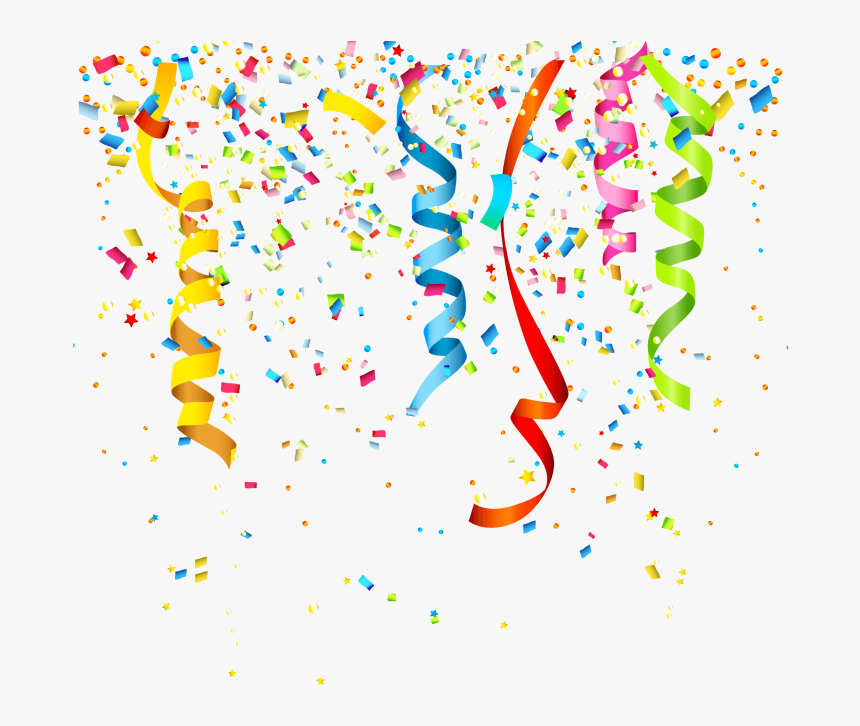 Happy Birthday Confetti Png , Png Download - Transparent Background Confetti Png, Png Download, Free Download