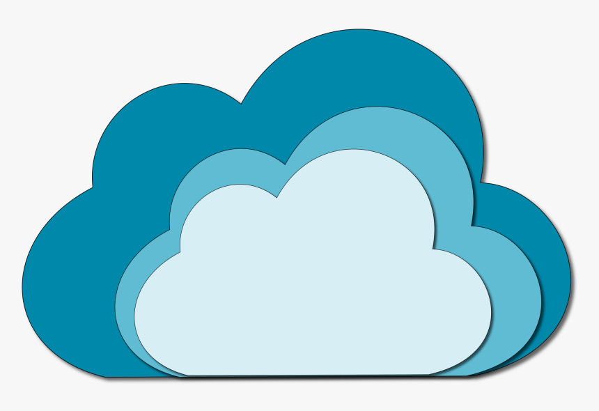 Shaded Clouds Clip Arts - Clipart Clouds, HD Png Download, Free Download