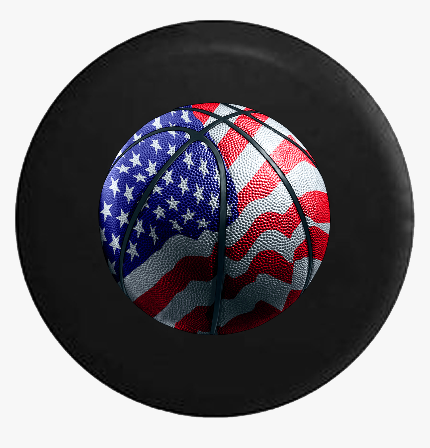 American Flag Basketball - Circle, HD Png Download, Free Download