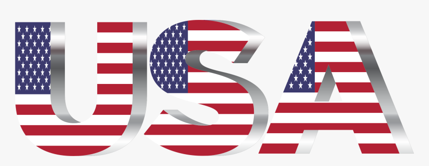 Flag Of The United States Typography Clip Art - Usa Logo Transparent Background, HD Png Download, Free Download