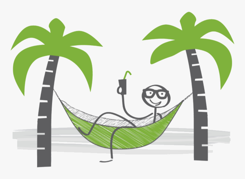 Palm Tree Png Clipart - Stickman Relax, Transparent Png, Free Download