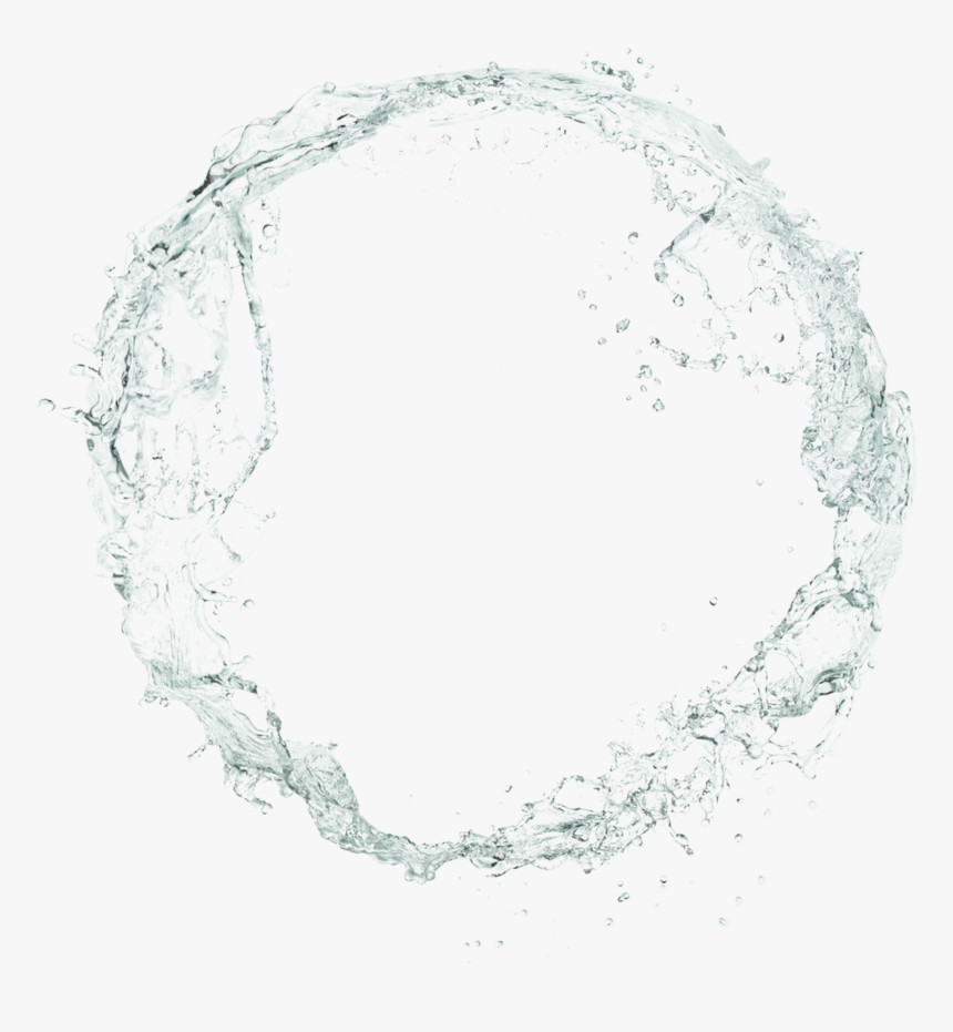 Sparkle Png Circle - Water Circle Splash Png, Transparent Png, Free Download