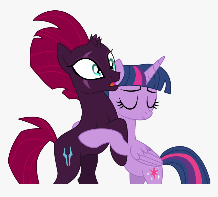 Dragonchaser123, Couple, Female, Hug, Lesbian - Mlp Twilight Sparkle And Tempest Shadow, HD Png Download, Free Download