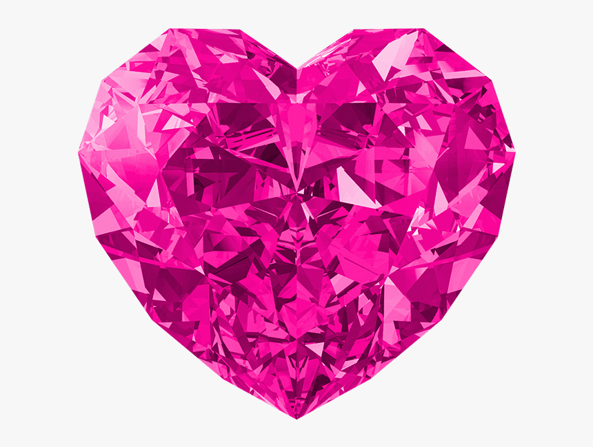 Diamond Heart Png Transparent - Pink Diamond Heart Png, Png Download, Free Download