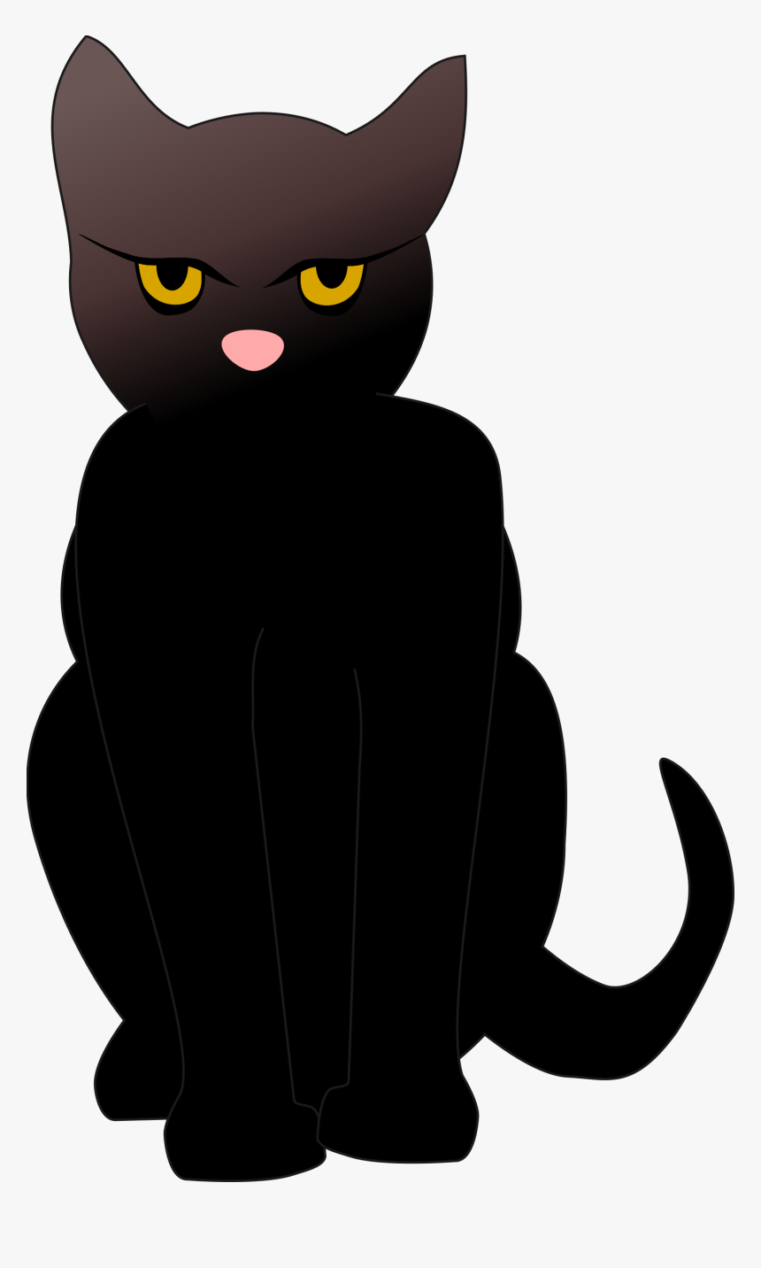 Dark Cat Clip Arts - Black Cat Clip Art, HD Png Download, Free Download