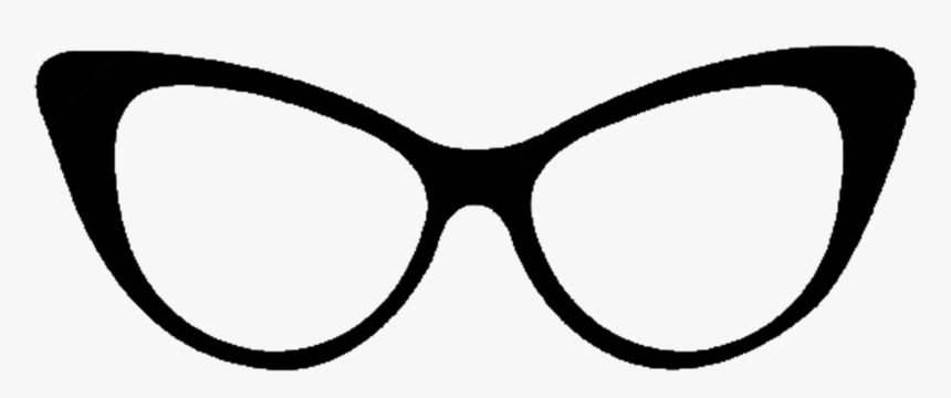 Cat Eye Glasses Drawing, HD Png Download, Free Download
